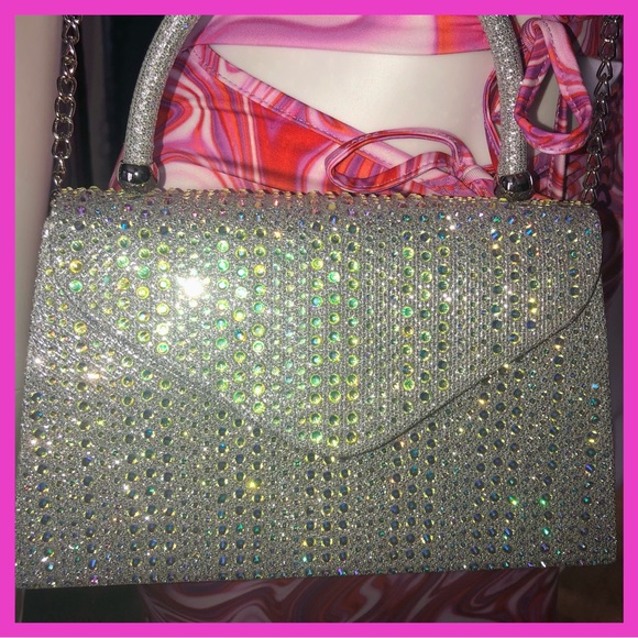 🤍💎Aurora Rhinestone Tote & Crossbody💎🤍 - Picture 8 of 10
